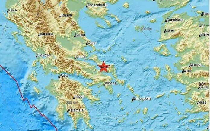 Σεισμός έγινε αισθητός στη Χαλκίδα