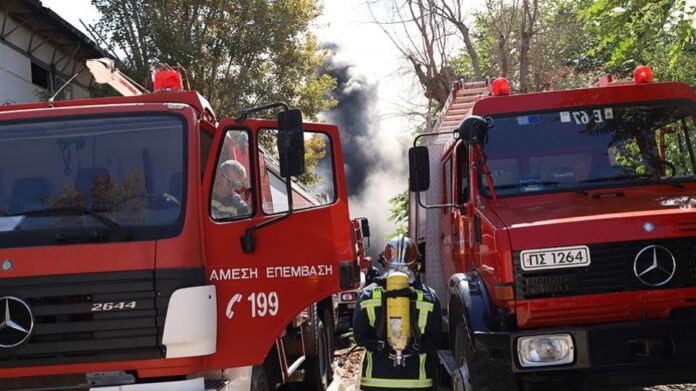 Φωτιά στην Κάρυστο – Συναγερμός στην Πυροσβεστική