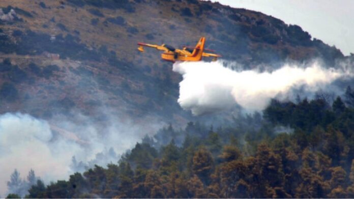 Φωτιά στη Λέσβο – Ανησυχία για τους ισχυρούς ανέμους