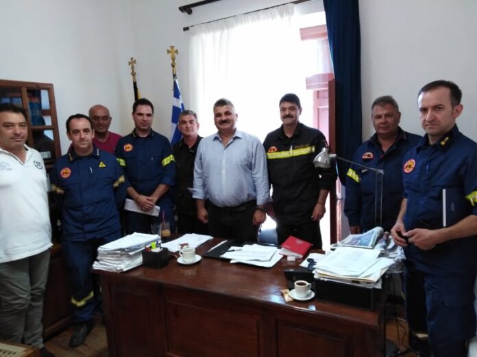 Την ηγεσία της Πυροσβεστικής Υπηρεσίας Θεσσαλίας υποδέχθηκε ο Δήμαρχος Νοτίου Πηλίου