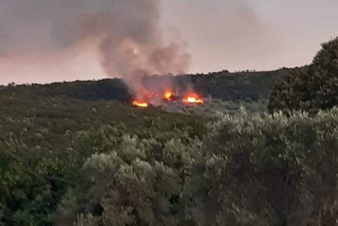 Πυρκαγιά πολύ κοντά στη Μόρια, στη Λέσβο (VIDEO)