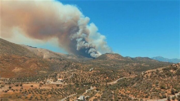 Πυρκαγιά στη Μάνη: Ενεργοποιήθηκε το προγνωστικό σύστημα IRIS – Τι έδειξε