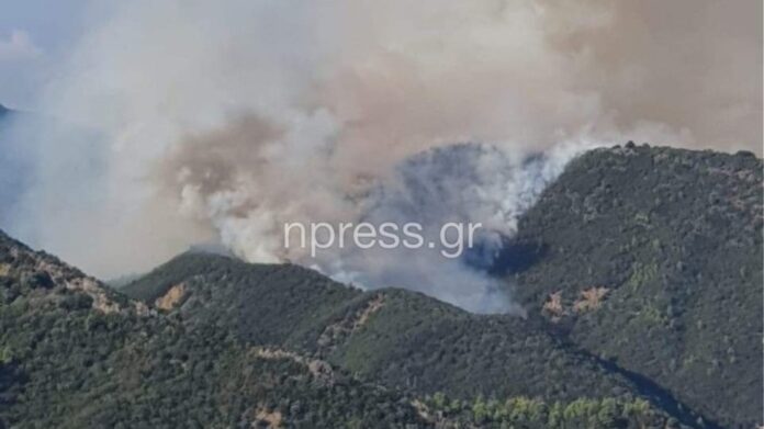 Φωτιά στο Παραδείσι Αγρινίου