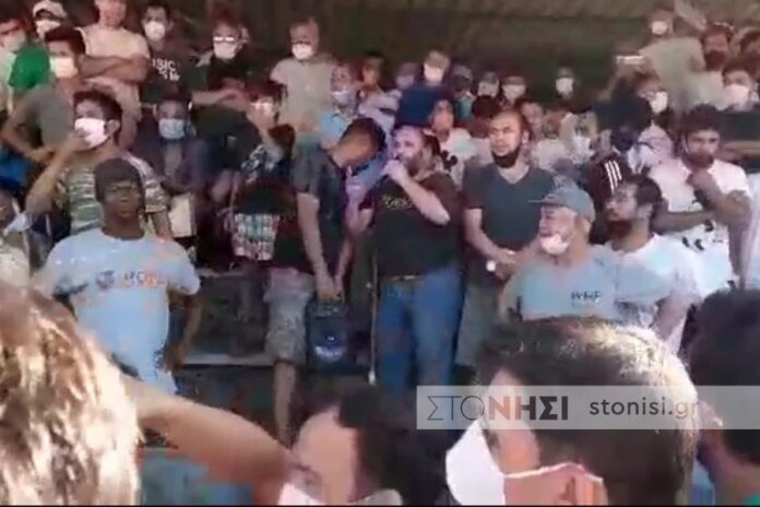 Διαμαρτυρίες στη Μόρια