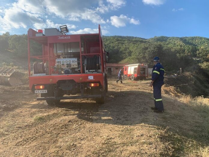 Φωτιά σε δασική έκταση στον Σοχό Θεσσαλονίκης (φωτο)