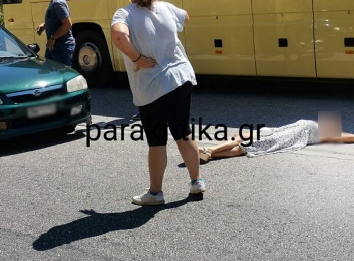 Κρήτη: Χαμός στον ΒΟΑΚ – Γυναίκα ξάπλωσε στη μέση της εθνικής οδού (ΦΩΤΟ)