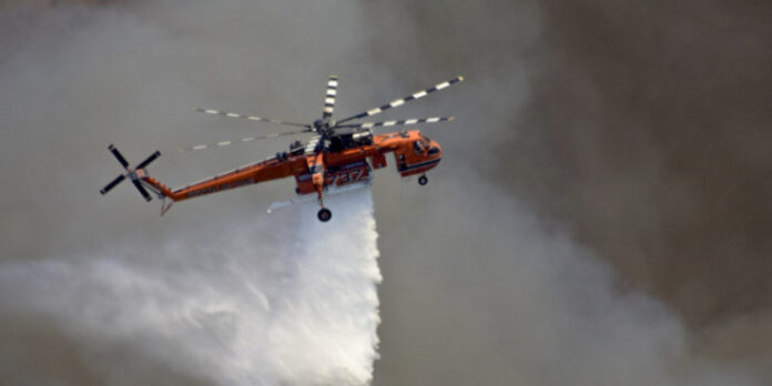 Φωτιά σε εξέλιξη στην Ανατολική Μάνη