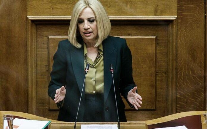 Γεννηματά: «Ο κ. Τσίπρας με την πρόταση μομφής επί της ουσίας εξυπηρετεί την κυβέρνηση της Νέας Δημοκρατίας»