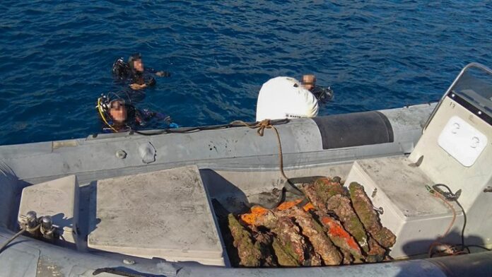 Ποσότητα – μαμούθ άσκαστων βλημάτων στο λιμάνι της Μονεμβασιάς – Επιχείρηση βατραχανθρώπων