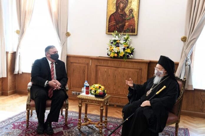 Πομπέο: Βασικός εταίρος το Οικουμενικό Πατριαρχείο – Οργισμένη η τουρκική ηγεσία