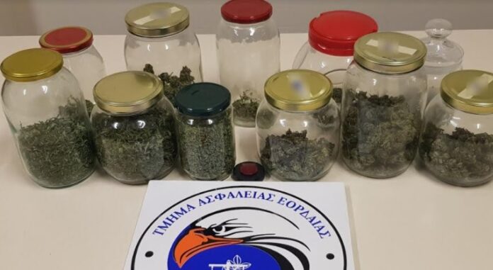 Κοζάνη: Χειροπέδες σε τρία άτομα που έκρυβαν κάνναβη σε βαζάκια του σπιτιού