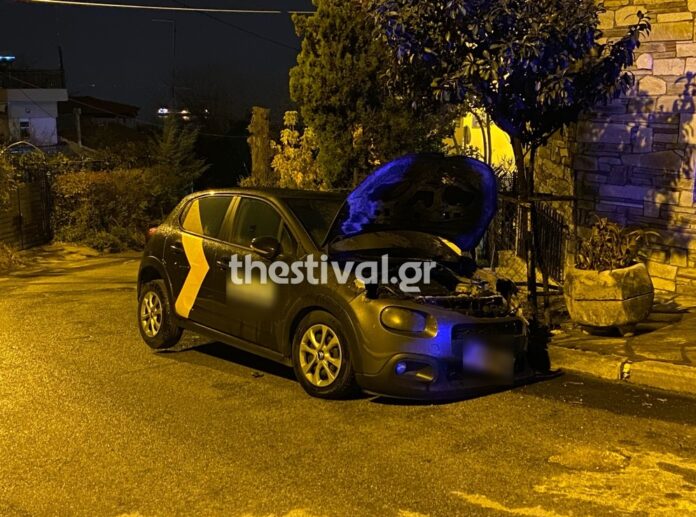 Θεσσαλονίκη: Εμπρηστική επίθεση σε αυτοκίνητο στην Άνω Πόλη (φωτο)