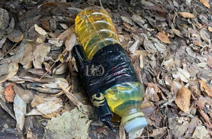 Βόμβα μολότοφ κάτω από μοτοσυκλέτα αστυνομικού στα Πατήσια! (ΦΩΤΟ)