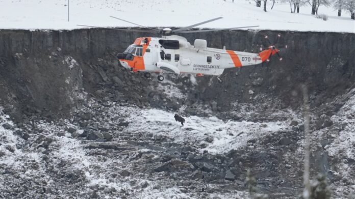 Νορβηγία: Αγωνία για τον εντοπισμό 10 αγνοουμένων μετά από κατολίσθηση