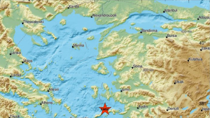 Σεισμός τώρα 4,3 Ρίχτερ κοντά στη Σάμο