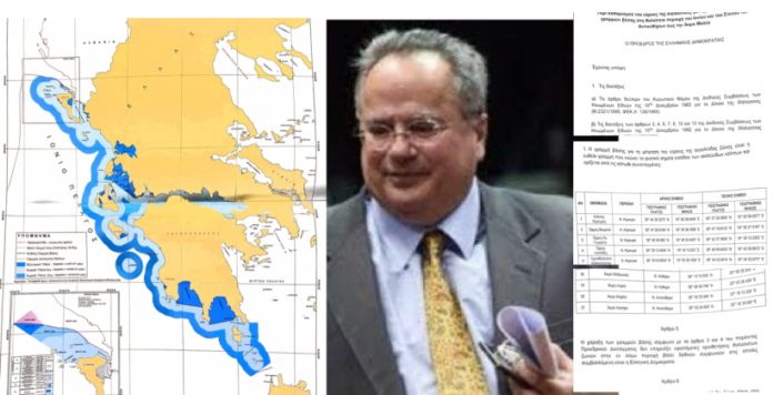 Οι χάρτες και το ΠΔ Κοτζιά για την επέκταση των χωρικών υδάτων που 2 κυβερνήσεις δεν προχώρησαν!