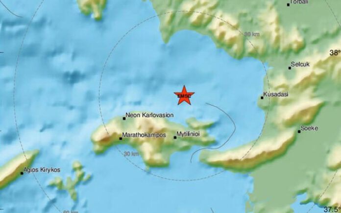 Σεισμός τώρα ανοιχτά της Σάμου