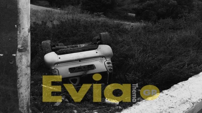 Tροχαίο ατύχημα με τραυματία στην Ερέτρια – Οδηγός πετάχτηκε έξω από το όχημα