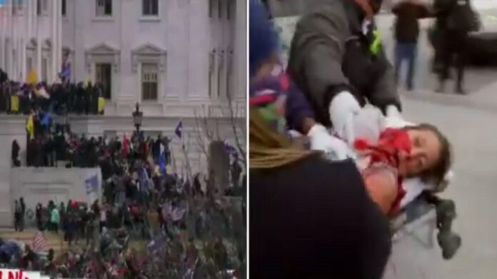 Χάος στις ΗΠΑ: Πυροβολισμοί στο Καπιτώλιο – Μια γυναίκα σοβαρά τραυματισμένη-(VIDEO)