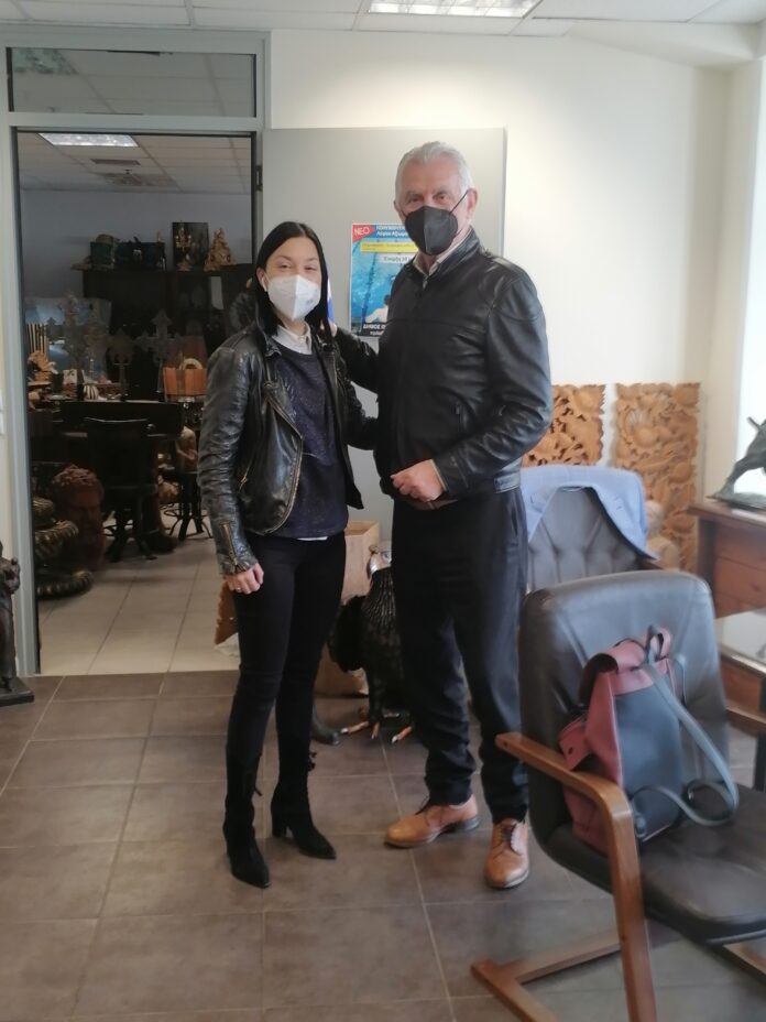Η Νάντια Γιαννακοπούλου συναντήθηκε με τον Δήμαρχο Περιστερίου Ανδρέα Παχατουρίδη