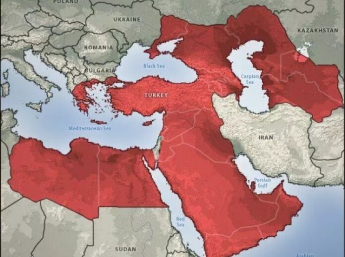 Θύελλα ρωσικών αντιδράσεων για χάρτη με Ελλάδα, Καύκασο, Κριμαία, στην τουρκική σφαίρα επιρροής το 2050