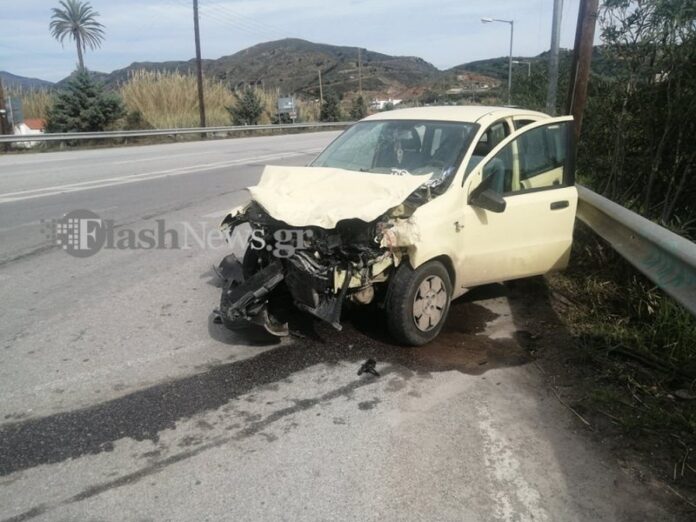 Κρήτη: Σφοδρή σύγκρουση αυτοκινήτων στην Κίσαμο-(ΦΩΤΟ)