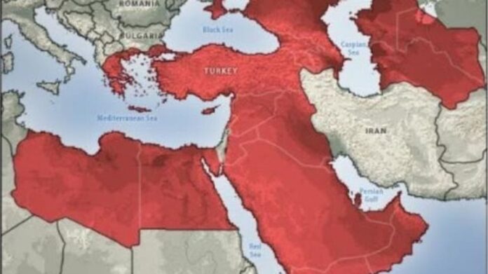 Προκλητικός χάρτης της Stratfor: «Σε αυτές τις χώρες θα ασκεί επιρροή η Τουρκία έως το 2050»