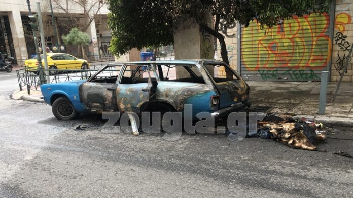 Εμπρησμός οχήματος στην οδό Πειραιώς
