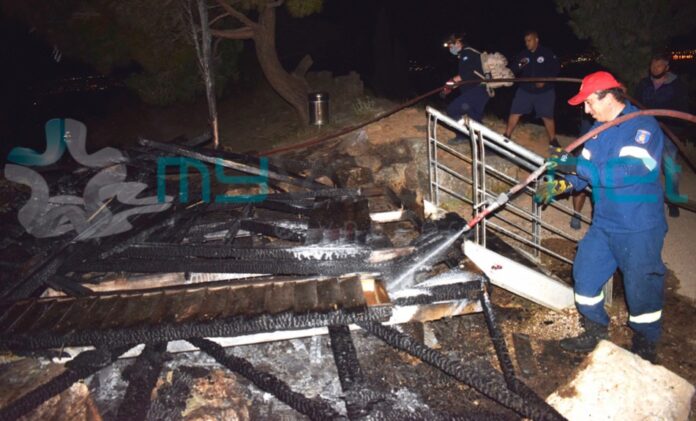 Bόλος: Εμπρησμός στο πυροφυλάκιο της Γορίτσας – Πώς σώθηκε ο δασωμένος λόφος (εικόνες)