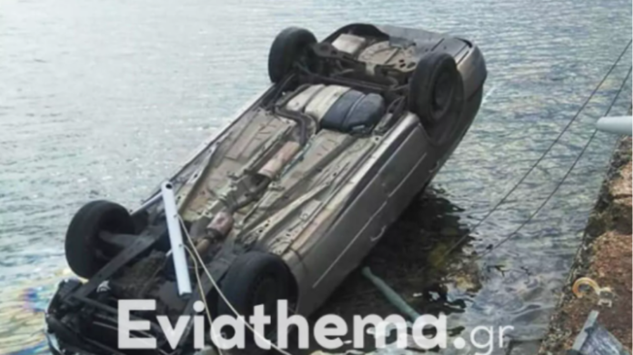 Εύβοια: Τροχαίο στα Λουτρά Αιδηψού – Αυτοκίνητο έπεσε μέσα στην θάλασσα