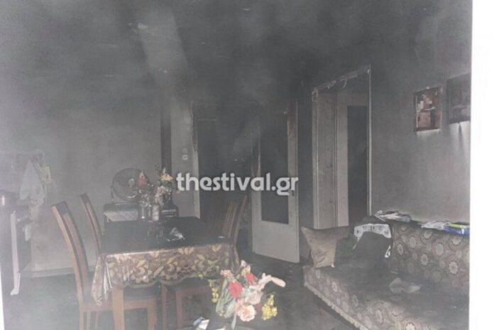 Φωτιά σε ισόγειο διαμέρισμα στην Πολίχνη (ΦΩΤΟ-VIDEO)