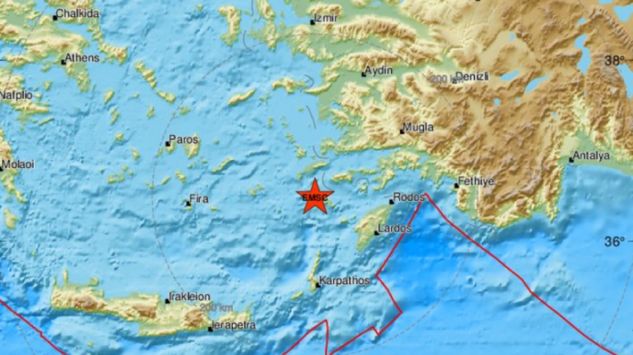 Σεισμός τώρα 3,4 Ρίχτερ στη Νίσυρο