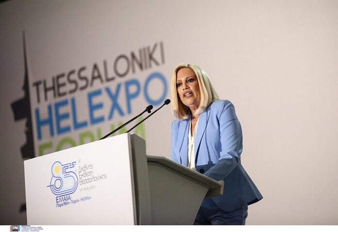 Το «Πράσινο Κοινωνικό Συμβόλαιο για τη Νέα Αλλαγή» παρουσίασε η Φώφη Γεννηματά στην 85η ΔΕΘ