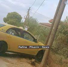 Σπάτα: Ταξιτζής υπέστη ανακοπή και έπεσε σε κολώνα-(ΦΩΤΟ)