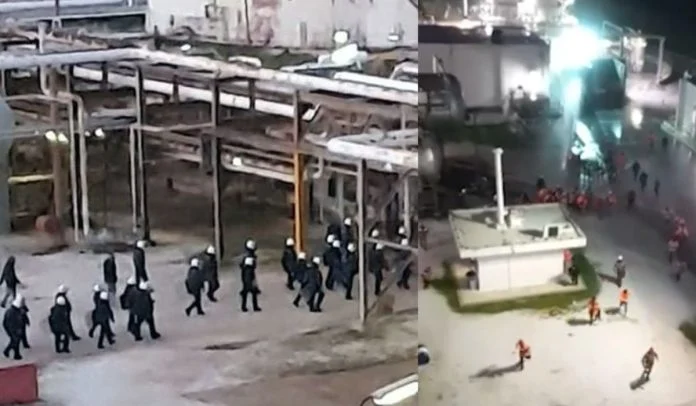 Αντιδράσεις για την αστυνομική επιχείρηση κατά εργαζομένων στην KAVALA OIL – (VIDEO)