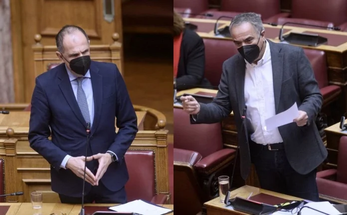 Πρόταση μομφής: Κόντρα Σκουρλέτη-Γεραπετρίτη στη Βουλή-(VIDEO)