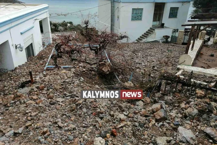 Κάλυμνος: Να κηρυχθεί σε κατάσταση έκτακτης ανάγκης ζητά ο περιφερειάρχης Ν. Αιγαίου – Μεγάλες ζημιές από την κακοκαιρία