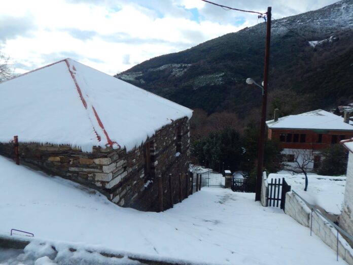 Πήλιο: Το χιόνι φτάνει στο ένα μέτρο – Τα προβλήματα στην ευρύτερη περιοχή (φωτο)