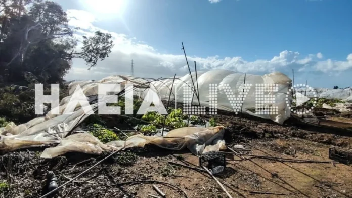 Εικόνες καταστροφής άφησε πίσω του ανεμοστρόβιλος που «χτύπησε» στην Ηλεία (VIDEO-ΦΩΤΟ)