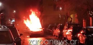 Κρήτη: Αναστάτωση στο κέντρο των Χανίων – Πήρε φωτιά εν κινήσει ΙΧ αυτοκίνητο