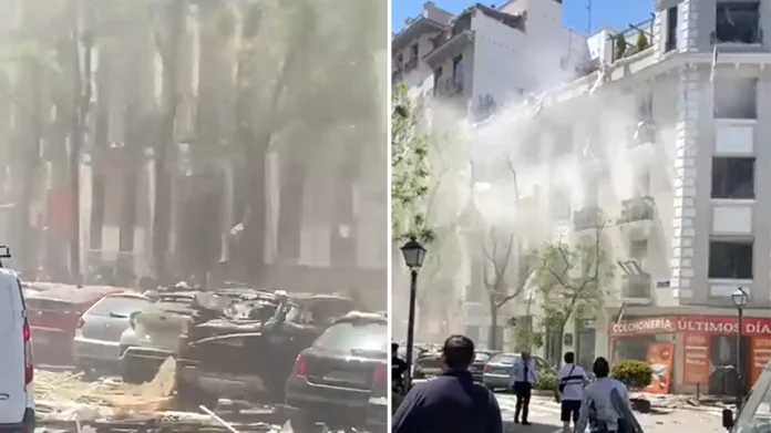 Ισχυρή έκρηξη από διαρροή αερίου σε κτίριο στη Μαδρίτη, τουλάχιστον 17 τραυματίες – (VIDEO)