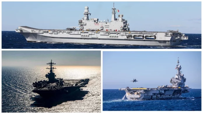 Συνωστισμός αεροπλανοφόρων στο Ιόνιο