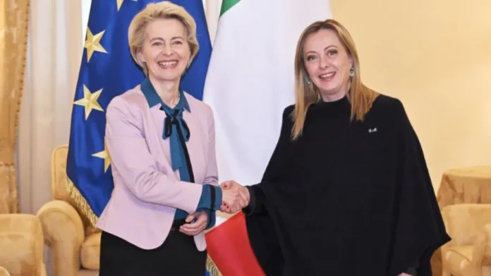 Ιταλία: Σε θετικό κλίμα η συνάντηση Μελόνι και Φον ντερ Λάιεν στην Ρώμη