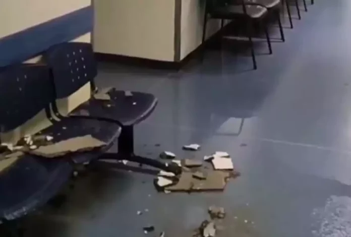 Εικόνες εγκατάλειψης στο Νοσοκομείο Ρίου: Πλημμύρισε από τα νερά και έπεσε η ψευδοροφή
