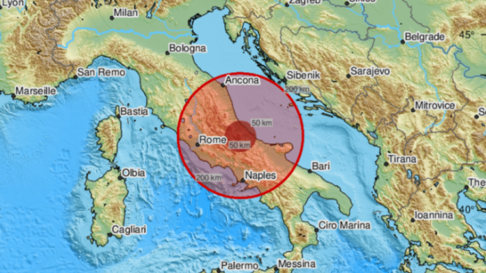 Σεισμός 5,4 Ρίχτερ στην Ιταλία