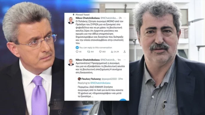 Ο Πολάκης «ξαναχτυπά» μεταμεσονύχτια κατά Χατζηνικολάου: «Ζητήστε συγγνώμη εσείς από το λαό για αυτά που κάνετε…»