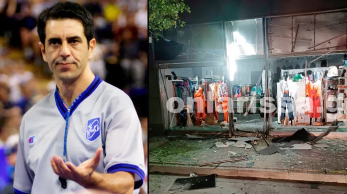 Λάρισα: Tου υπεύθυνου διαιτησίας της ΕΟΚ, Νίκου Πιτσίλκα είναι το κατάστημα που έβαλαν γκαζάκια