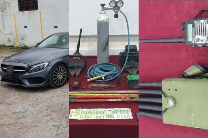 Θεσσαλονίκη: Σπείρα “άνοιγε” ΑΤΜ και σπίτια – Ο ειδικός εξοπλισμός, τα αυτοκίνητα και τα 72.000 ευρώ (φωτο)