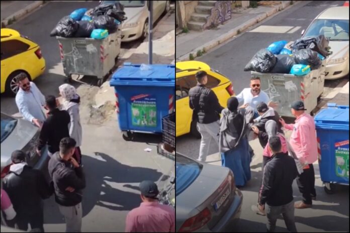 Ταξιτζής πιάνεται στα χέρια με οικογένεια τσιγγάνων στη μέση του δρόμου-(VIDEO)