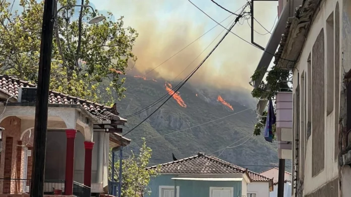 Φωτιά στο Αίγιο: Μήνυμα από το 112 για εκκένωση του οικισμού Κάστρο